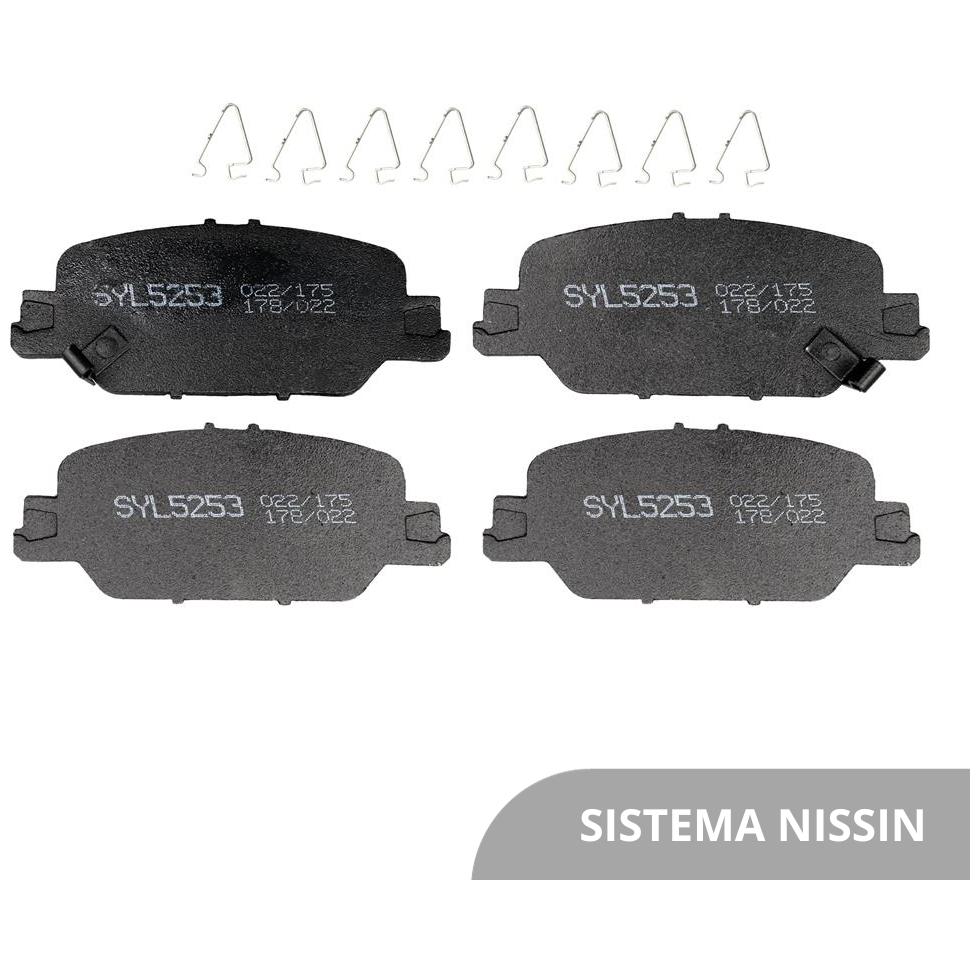 Jogo de Pastilhas de Freio Traseira para Honda CR-V - Syl - 5253