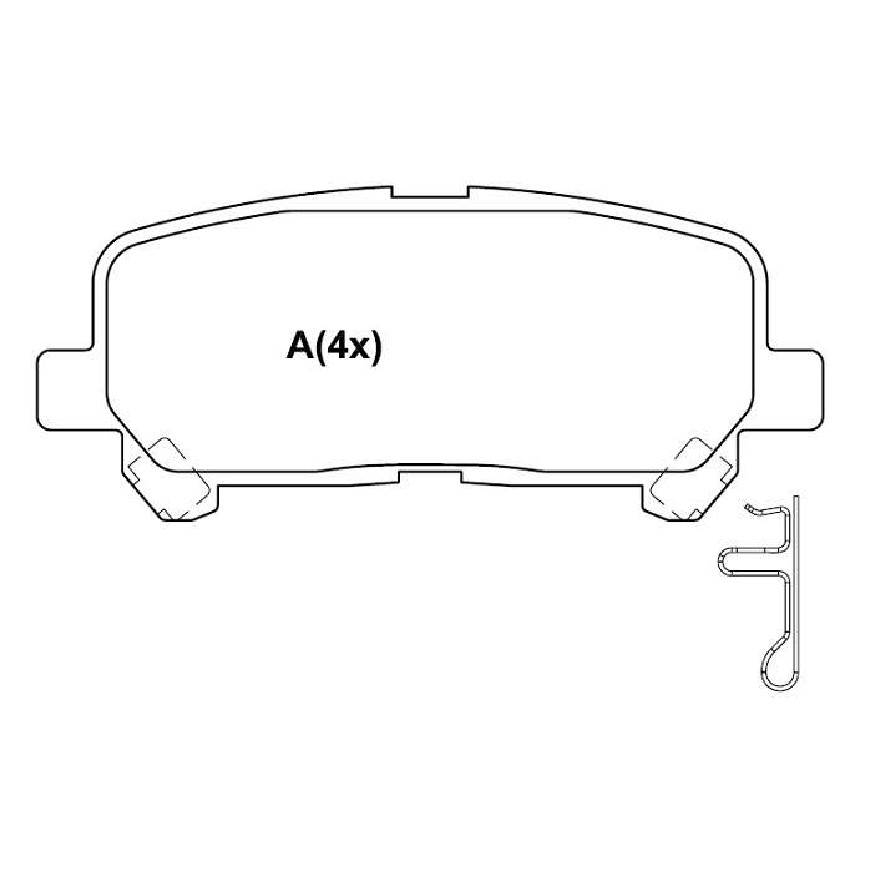 Jogo de Pastilhas de Freio Traseira para Chevrolet Trailblazer - Syl - 2116