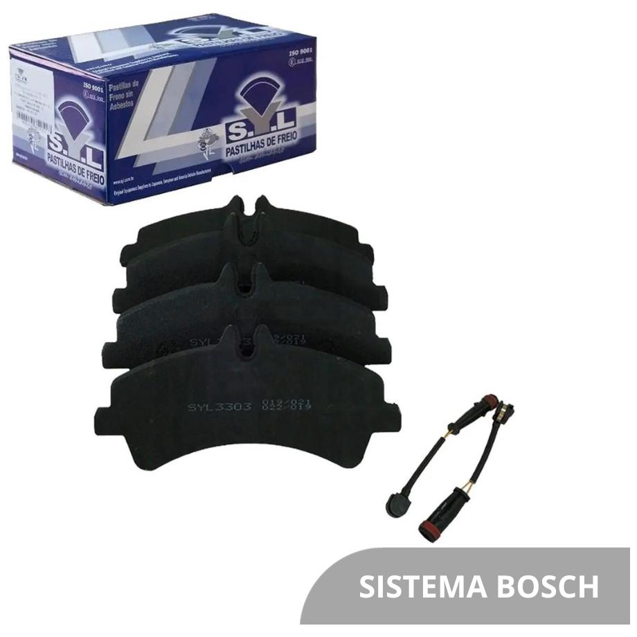 Jogo de Pastilhas de Freio Traseira para Mercedes-Benz Sprinter 515 - Syl - 3303