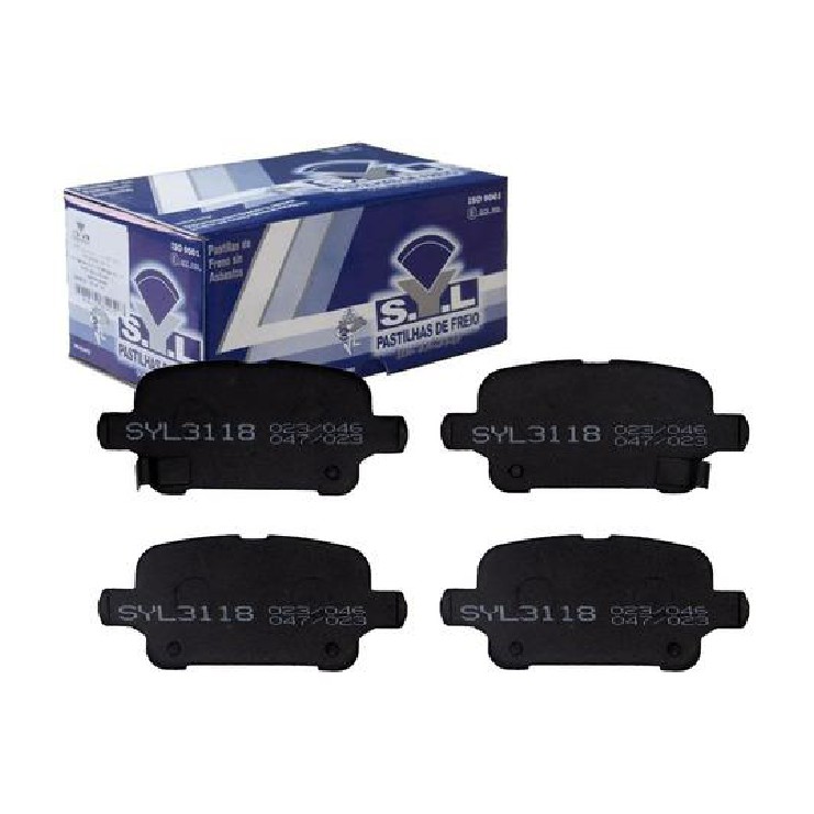 Jogo de Pastilhas de Freio Traseira para Chevrolet Cruze e Equinox - Syl - 3118