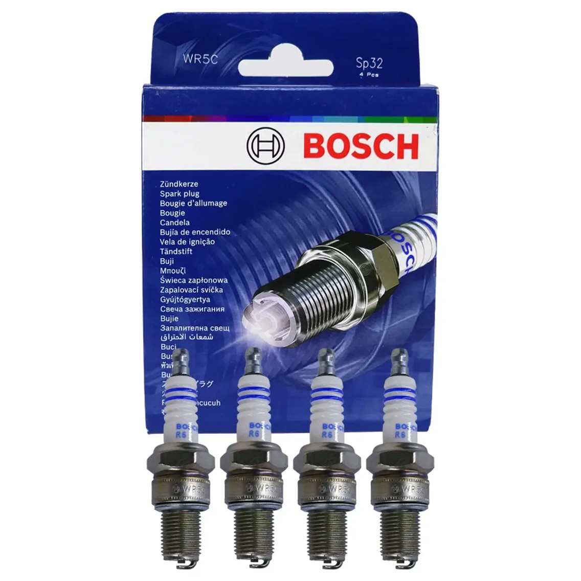 Kit 4 Vela de Ignição - Bosch - F 000 KE0 P32