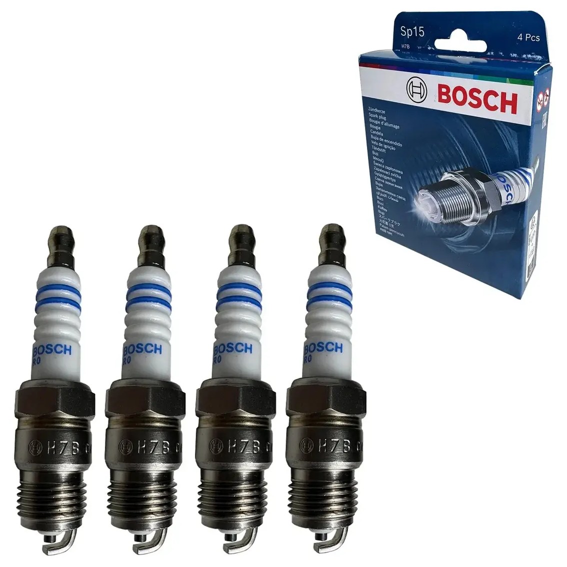 Kit 4 Vela de Ignição - Bosch - F 000 KE0 P15