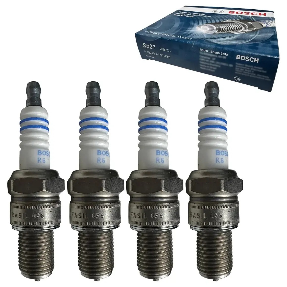 Kit 4 Vela de Ignição - Bosch - F 000 KE0 P27