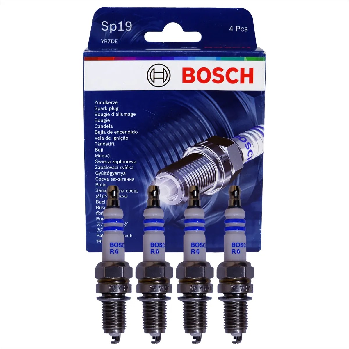 Kit 4 Vela de Ignição - Bosch - F 000 KE0 P19