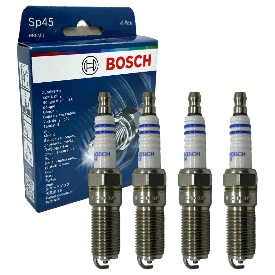 Kit 4 Vela de Ignição - Bosch - F 000 KE0 P45