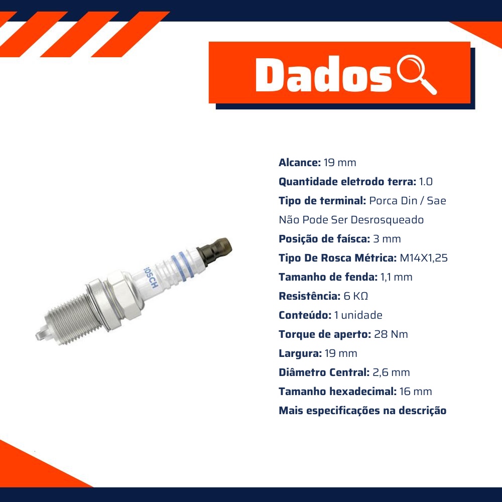 Vela de Ignição - Bosch - 0 242 229 660