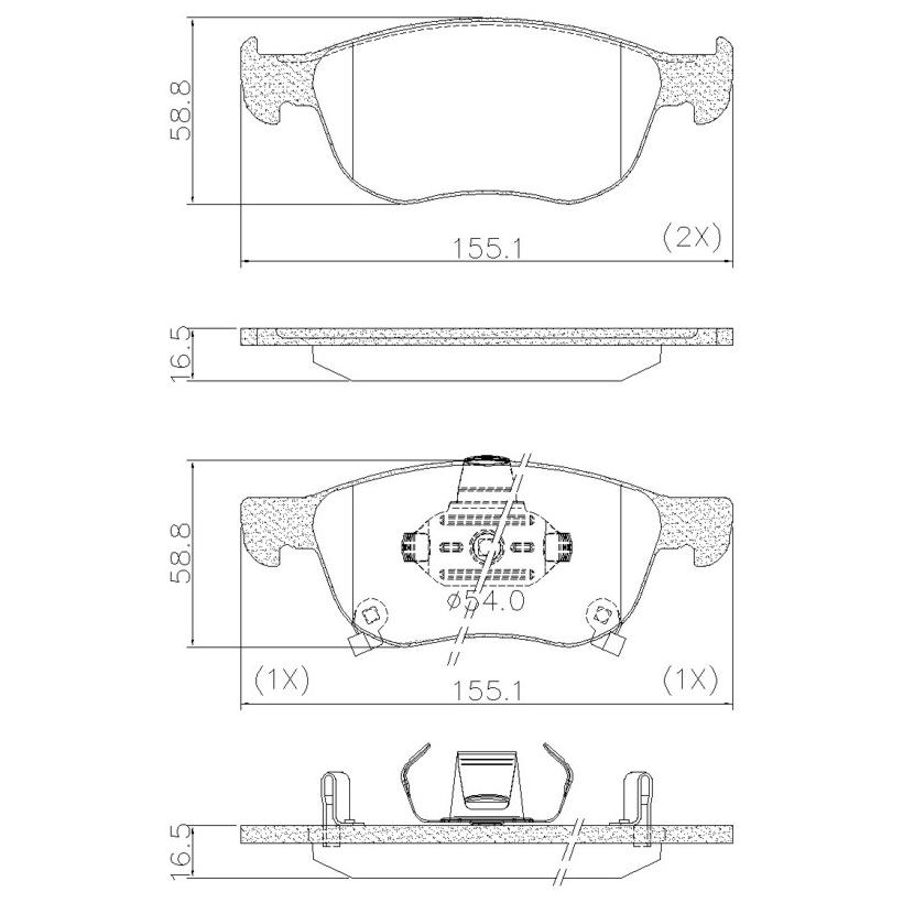 Pastilha de Freio para Honda Civic e HR-V - Fras-le - PD/2207