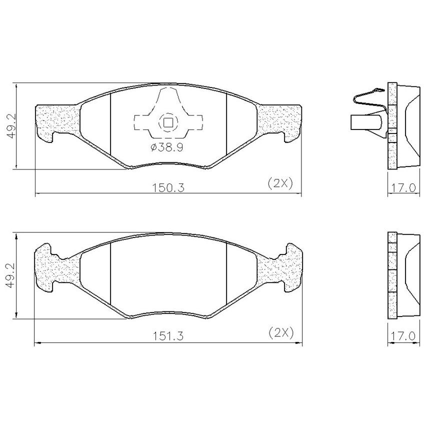 Pastilha de Freio para Fiat Mobi - Fras-le - PD/2239
