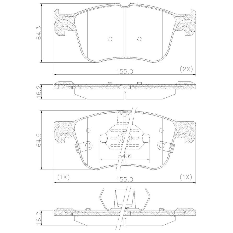 Pastilha de Freio para Ford Bronco e Maverick - Fras-le - PD/2289