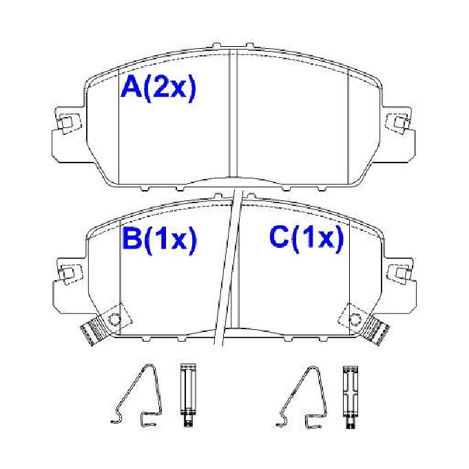 Pastilha de Freio Cerâmica Dianteira para Honda Civic - Syl - 4256C
