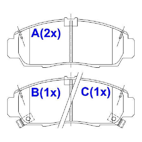 Pastilha de Freio Cerâmica Dianteira para Honda Accord e Civic - Syl - 2252C