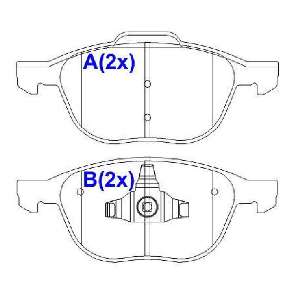 Pastilha de Freio Cerâmica Dianteira para Ford Ecosport e Focus - Syl - 2240C