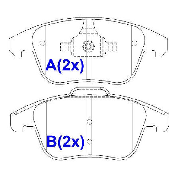 Pastilha de Freio Cerâmica Dianteira para Land Rover Range Rover Evoque e Peugeot 508 - Syl - 3282C