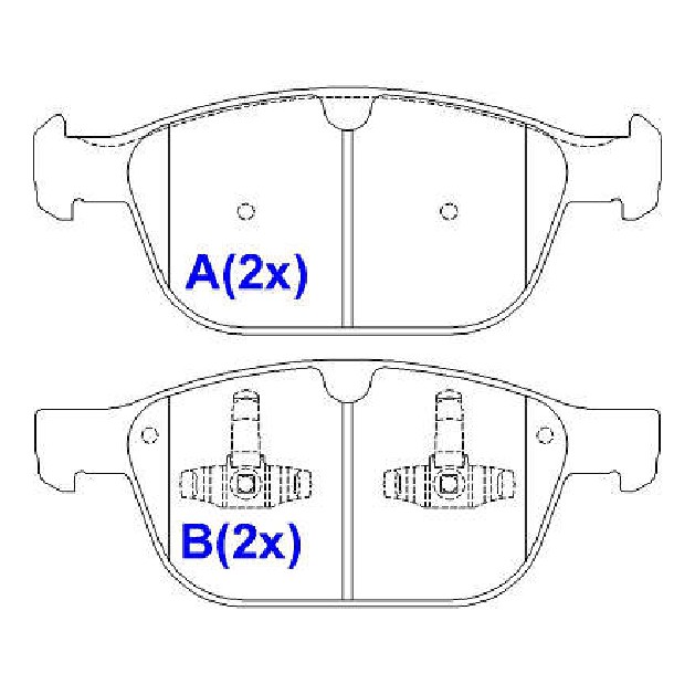 Pastilha de Freio Cerâmica Dianteira para Volvo XC60 - Syl - 2433C