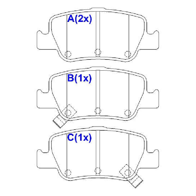 Pastilha de Freio Cerâmica Traseira para Toyota Corolla - Syl - 2383C