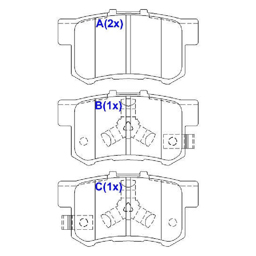 Pastilha de Freio Cerâmica Traseira para Honda CR-V - Syl - 2254C