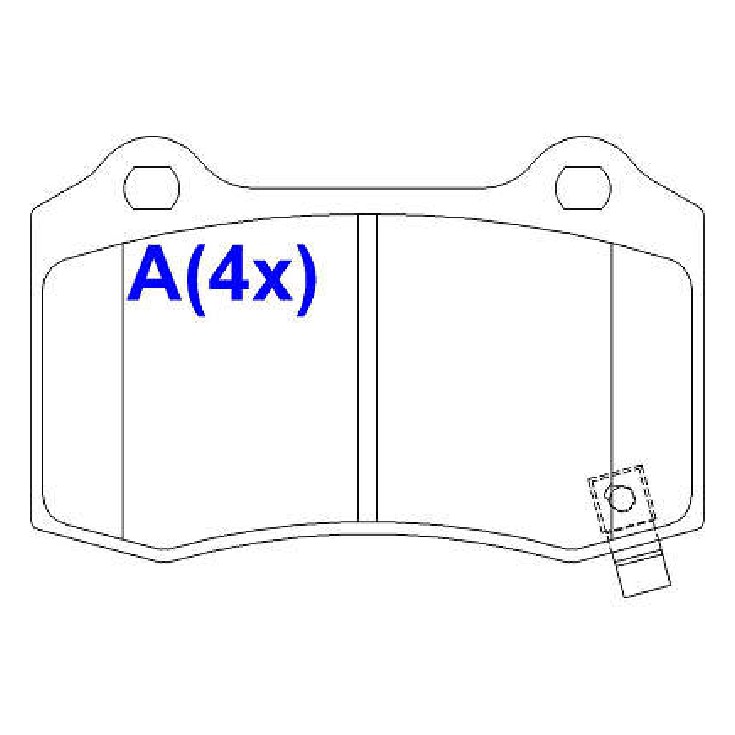 Pastilha de Freio Cerâmica Traseira para Chevrolet Camaro - Syl - 2102C