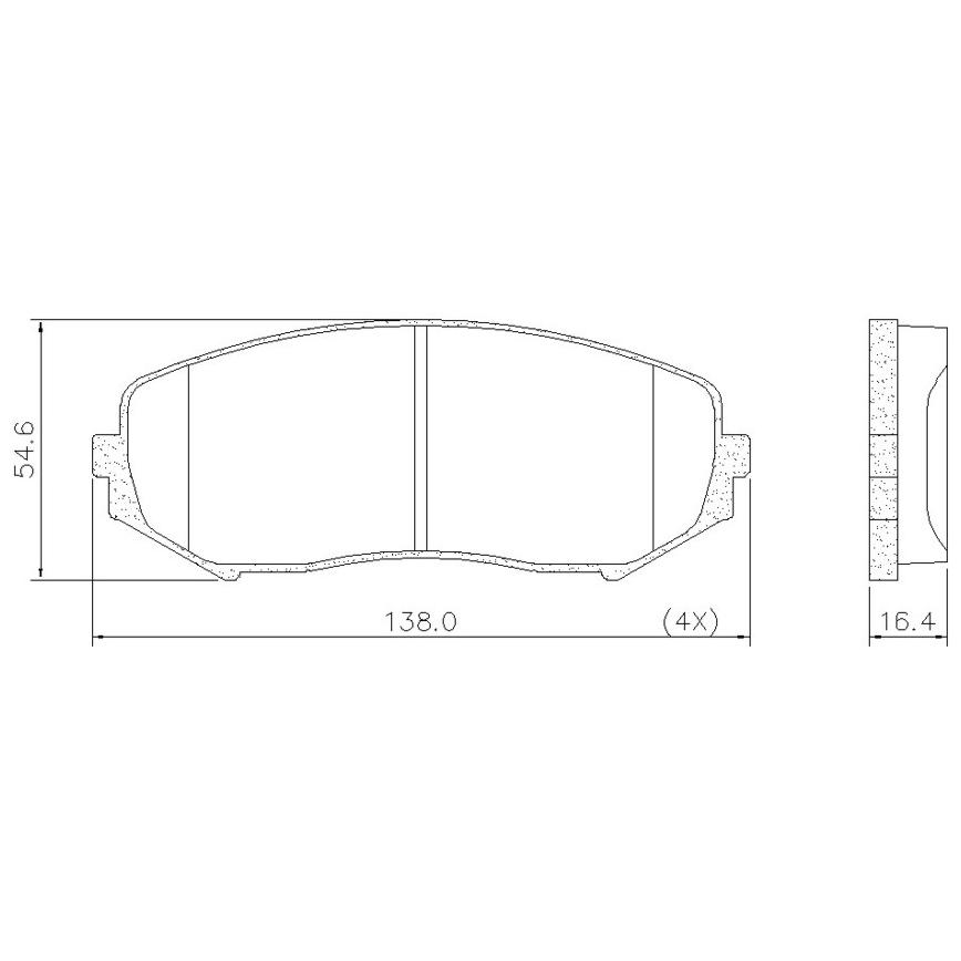 Pastilha de Freio Dianteira para Suzuki Grand Vitara - Fras-le - PD/1077
