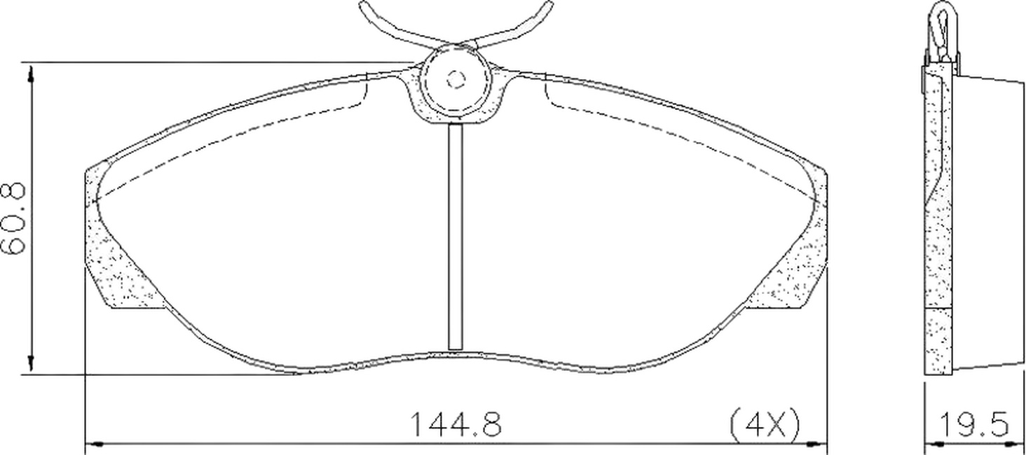 Pastilha de Freio Dianteira para Citroen Jumper e Fiat Ducato - Fras-le - PD/358