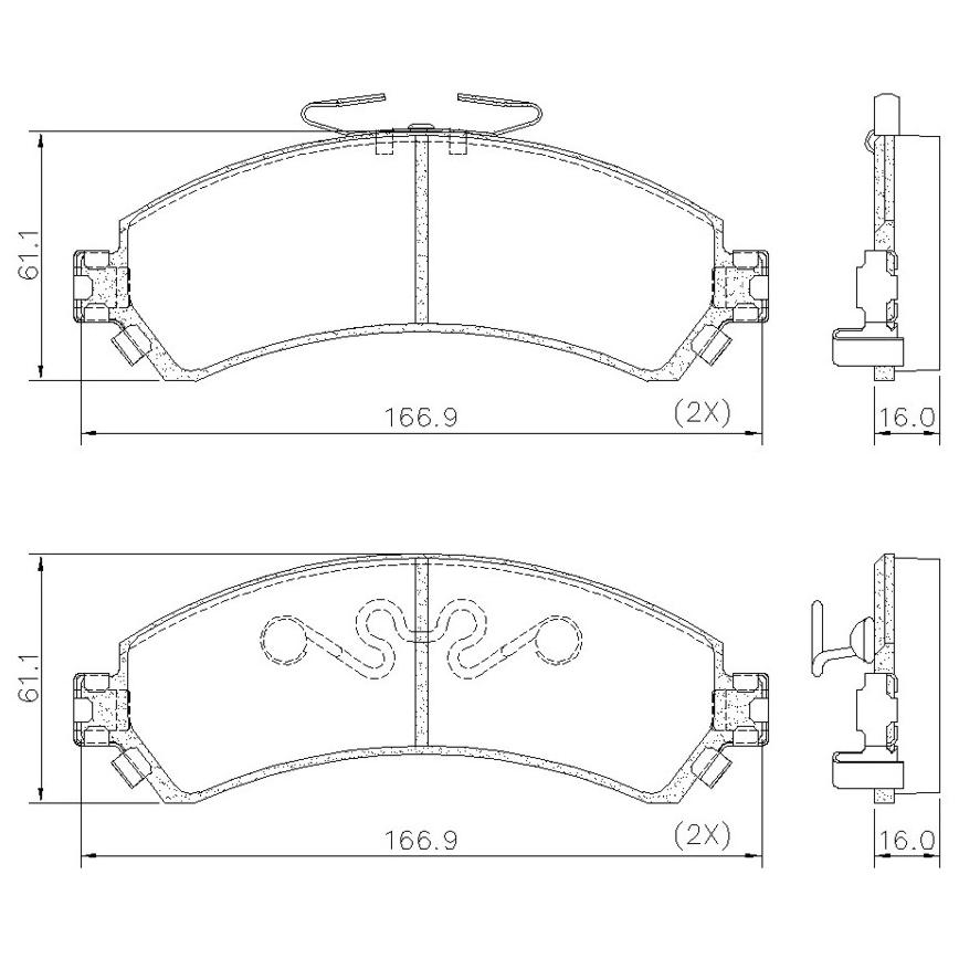Pastilha de Freio Dianteira para Chevrolet Blazer e S10 - Fras-le - PD/110