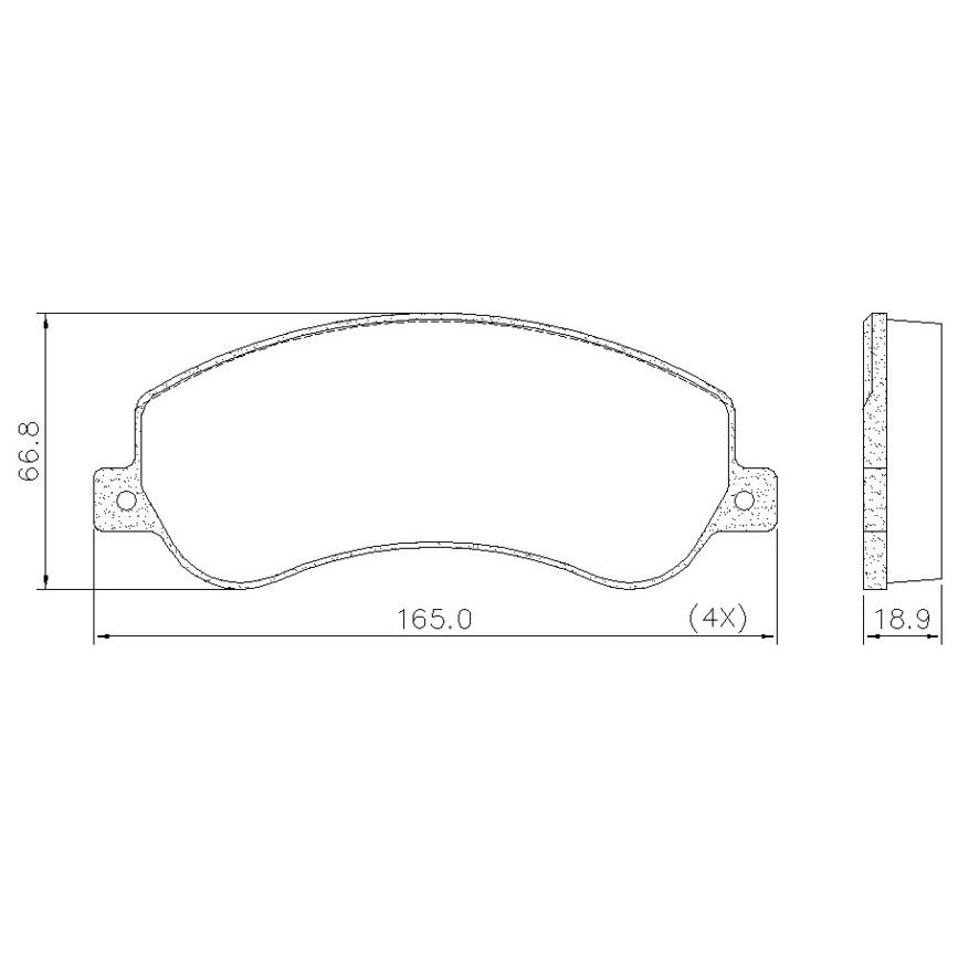 Pastilha de Freio Dianteira para Volkswagen Amarok - Fras-le - PD/1028