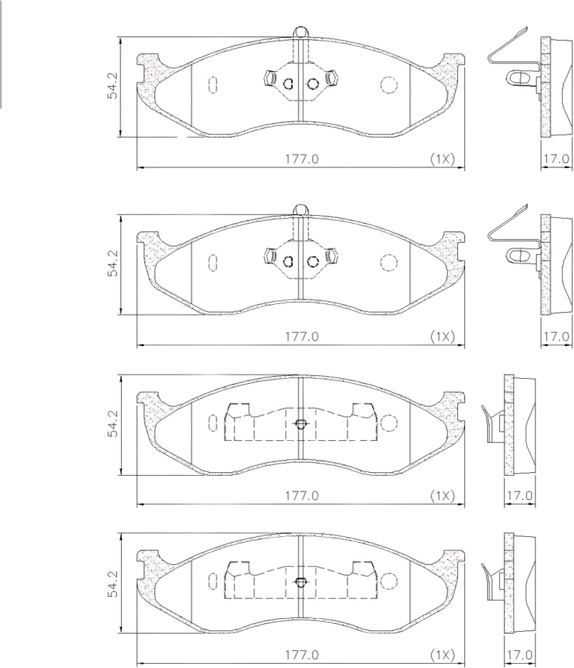 Pastilha de Freio Dianteira para Jeep Wrangler e KIA Carnival - Fras-le - PD/418