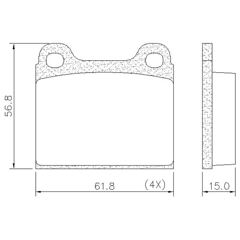 Pastilha de Freio Dianteira para Volkswagen Gol e VOYAGE - Fras-le - PD/16