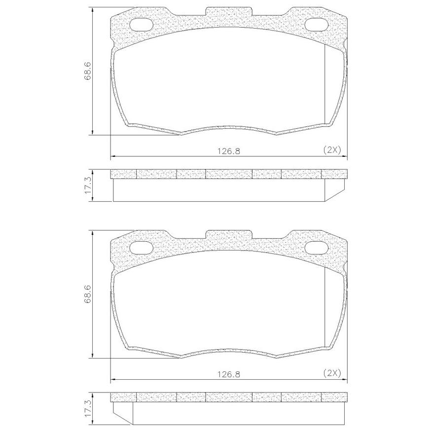 Pastilha de Freio Dianteira para Land Rover Defender - Fras-le - PD/474