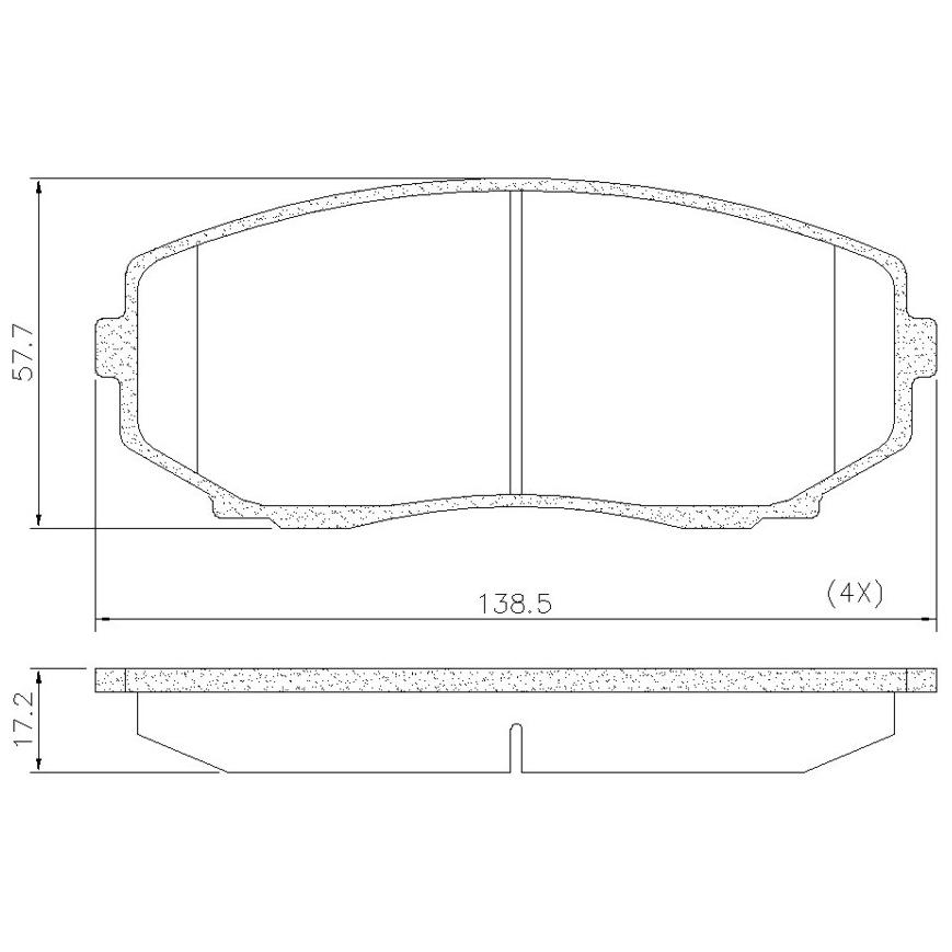 Pastilha de Freio Dianteira para Ford Edge - Fras-le - PD/1080