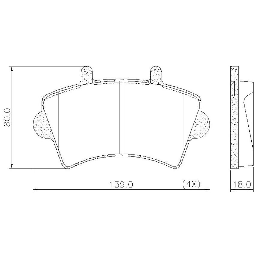 Pastilha de Freio Dianteira para Renault Master - Fras-le - PD/347