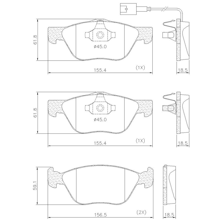 Pastilha de Freio Dianteira para Fiat Bravo - Fras-le - PD/92-B