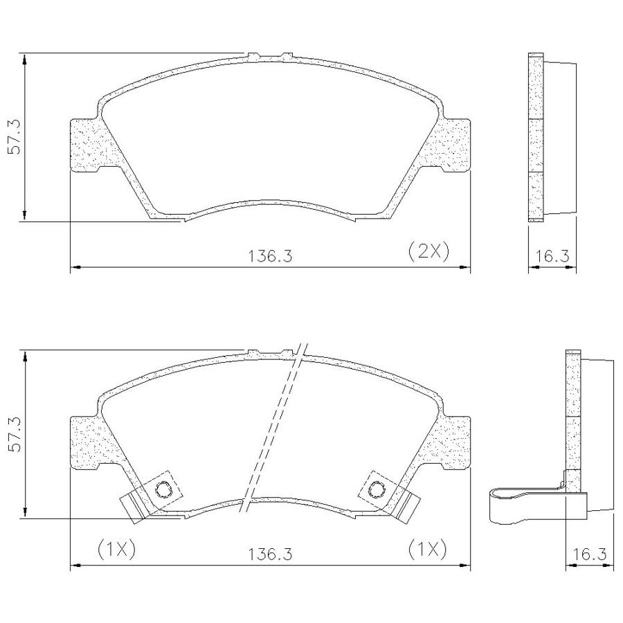 Pastilha de Freio Dianteira para Honda Civic - Fras-le - PD/493