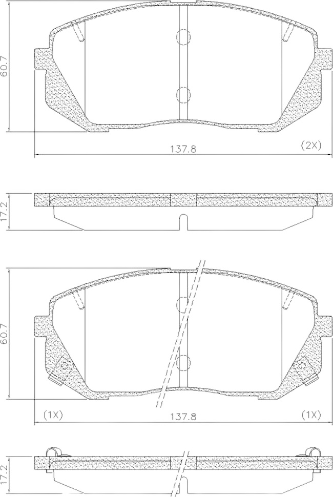 Pastilha de Freio Dianteira para Hyundai IX35 - Fras-le - PD/2216