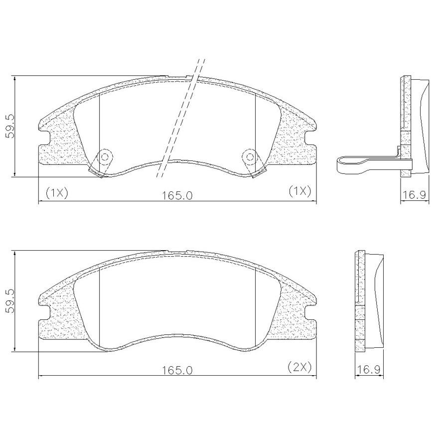 Pastilha de Freio Dianteira para KIA Cerato - Fras-le - PD/665