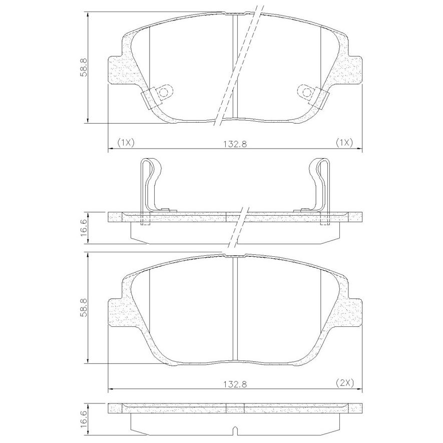 Pastilha de Freio Dianteira para Hyundai Azera e KIA Optima - Fras-le - PD/1351