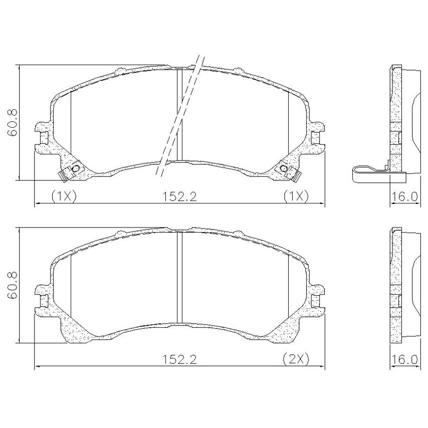 Pastilha de Freio Dianteira para Chevrolet S10 e Trailblazer - Fras-le - PD/1533