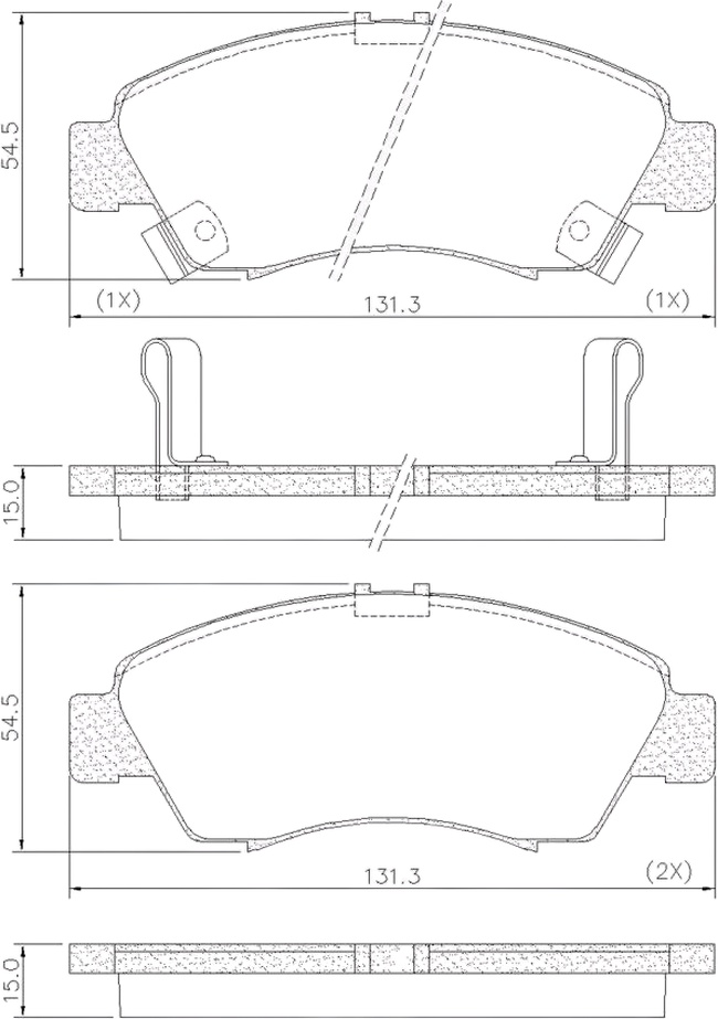 Pastilha de Freio Dianteira para Honda Civic - Fras-le - PD/404