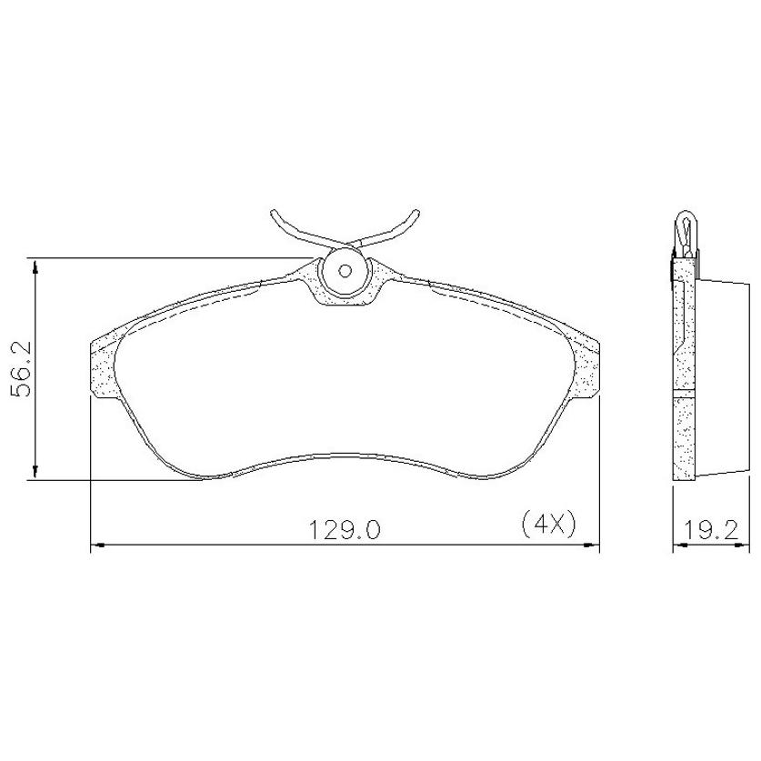 Pastilha de Freio Dianteira para Citroen C3 e C3 Picasso - Fras-le - PD/514