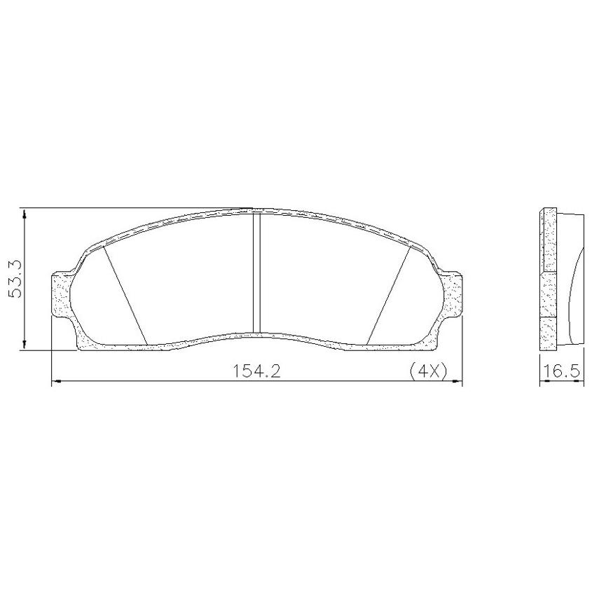 Pastilha de Freio Dianteira para Ford Explorer e Ranger - Fras-le - PD/365