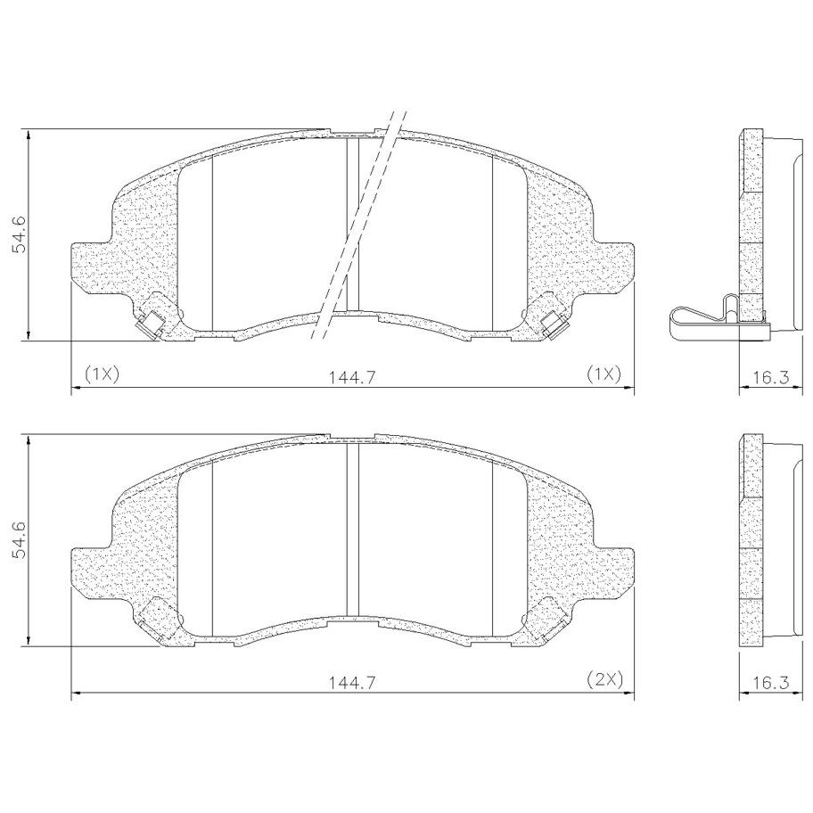 Pastilha de Freio Dianteira para Jeep Compass - Fras-le - PD/1353