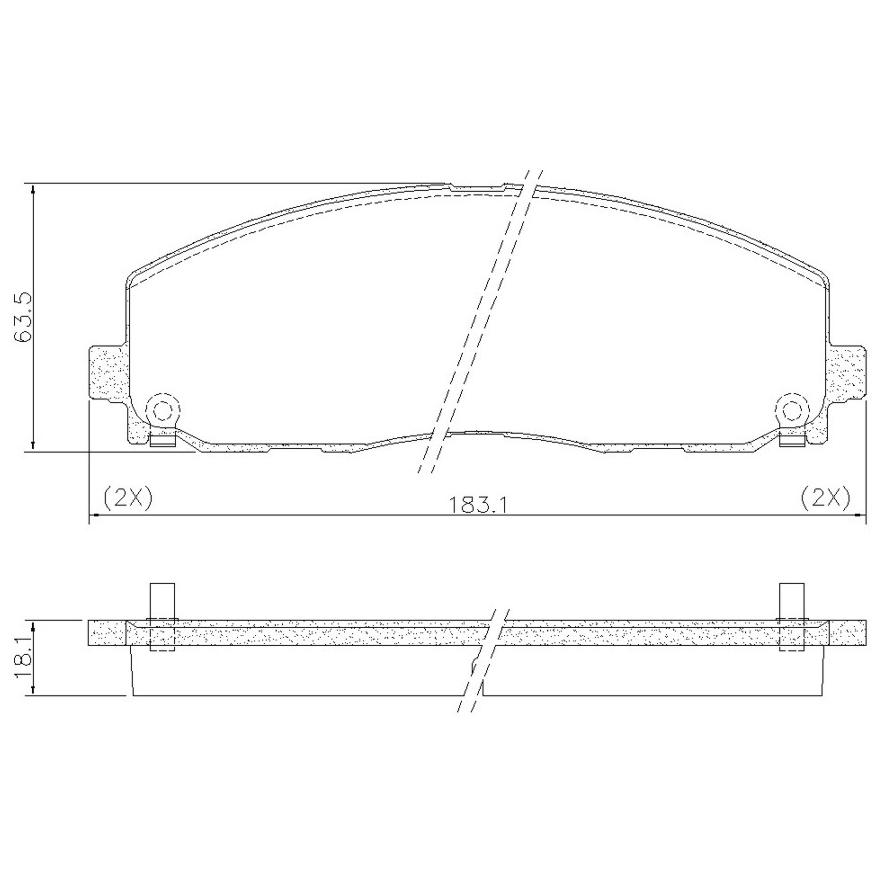 Pastilha de Freio Dianteira para Dodge Journey e Fiat Freemont - Fras-le - PD/1408