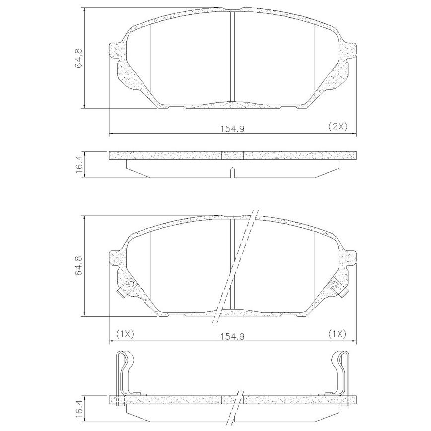 Pastilha de Freio Dianteira para Hyundai Veracruz - Fras-le - PD/1298