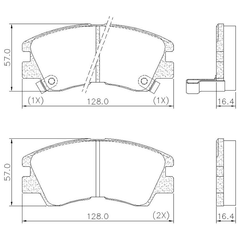 Pastilha de Freio Dianteira para Mitsubishi L200 e L300 - Fras-le - PD/377