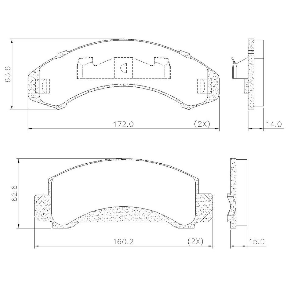 Pastilha de Freio Dianteira para Ford Explorer e Ranger - Fras-le - PD/374