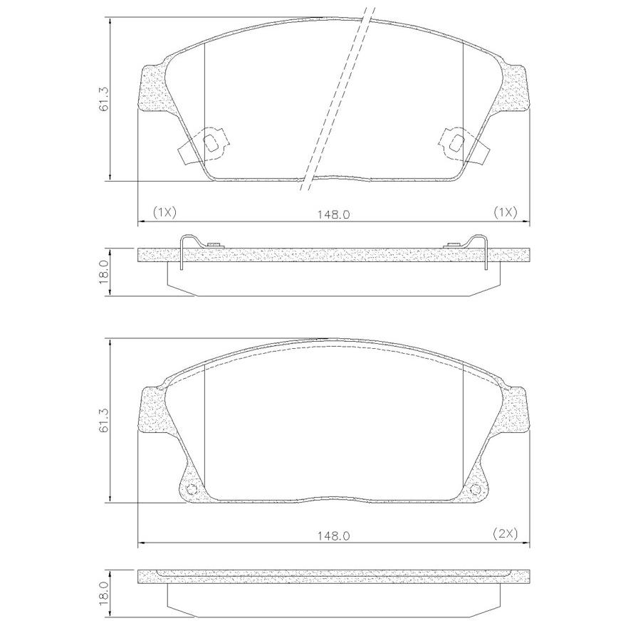 Pastilha de Freio Dianteira para Chevrolet Tracker - Fras-le - PD/1514