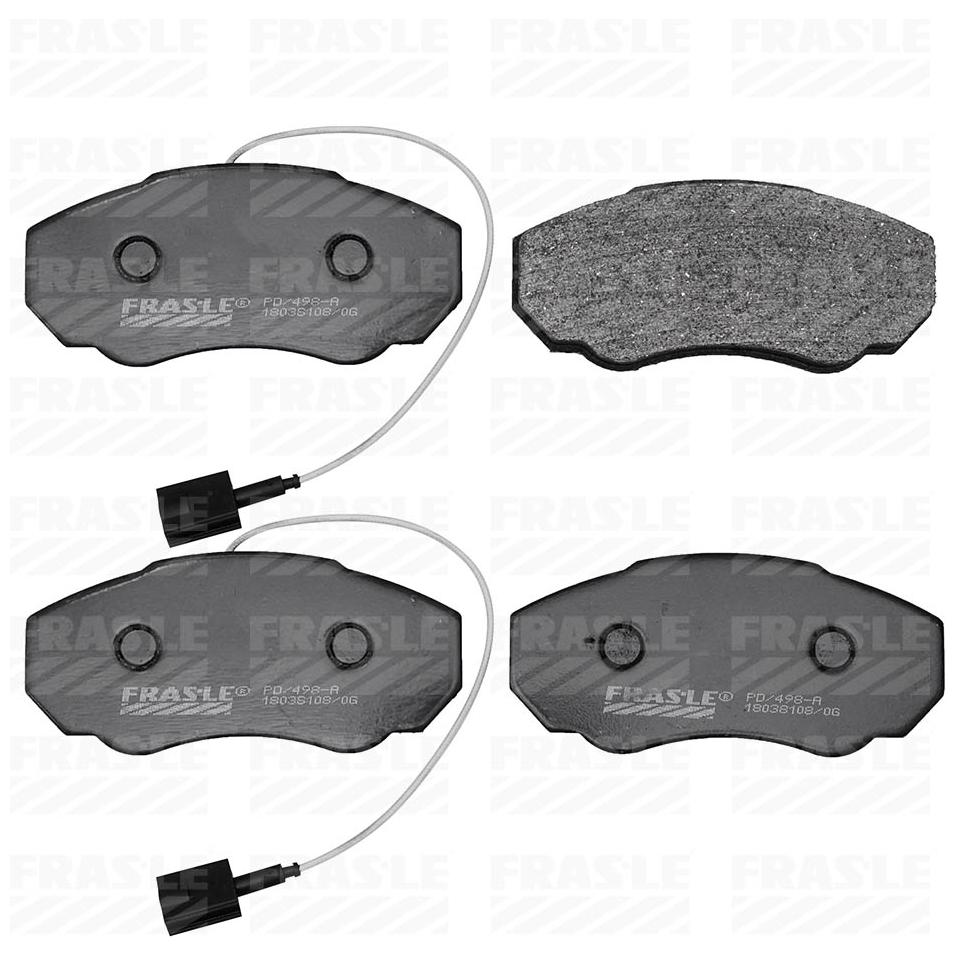 Pastilha de Freio Dianteira para Citroen Jumper e Peugeot Boxer - Fras-le - PD/498-A
