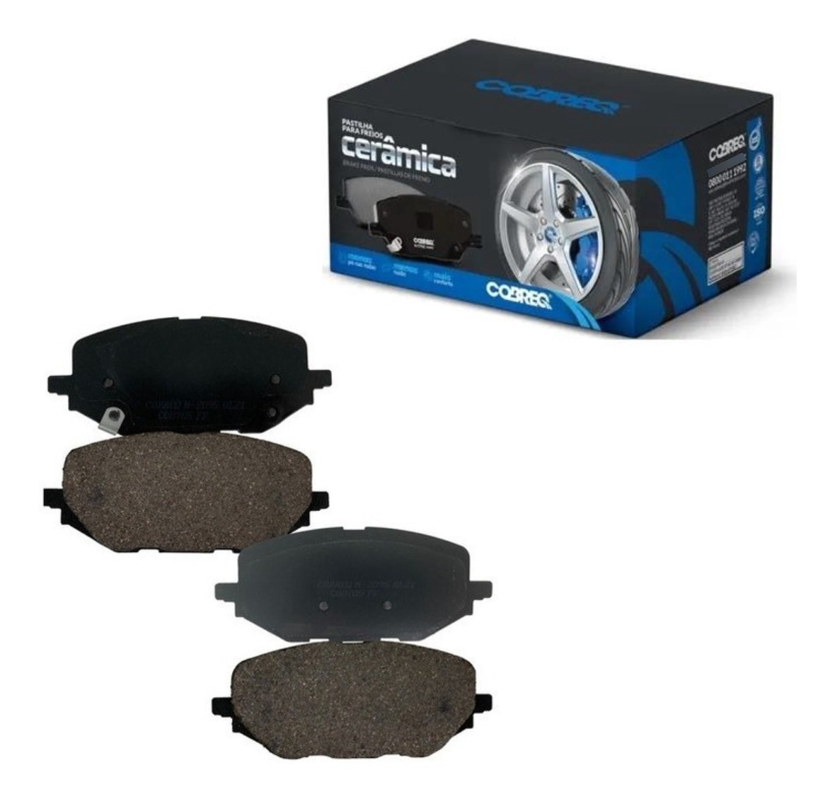 Pastilha de Freio Cerâmica Dianteira para Chevrolet Tracker - Cobreq - N-2095C