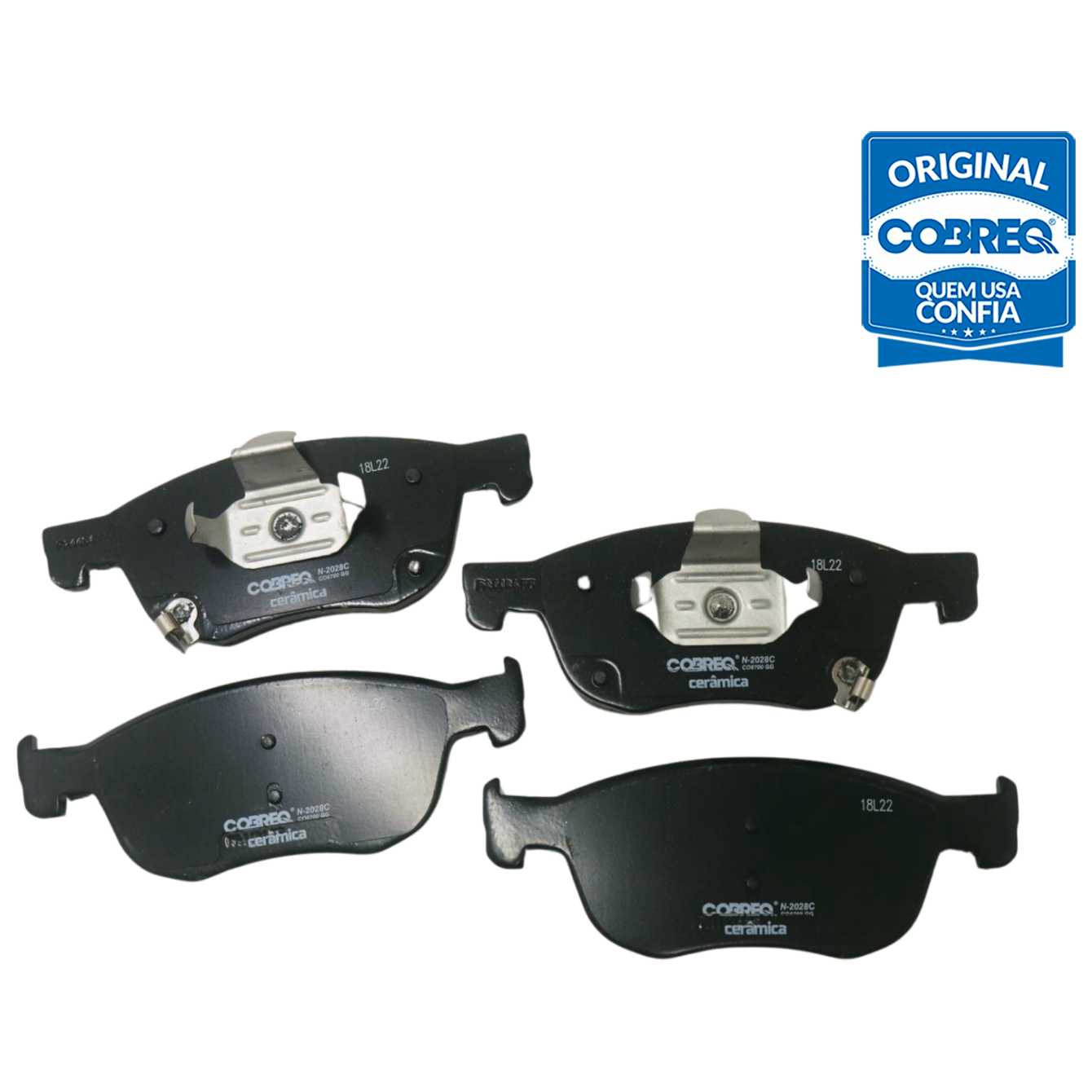 Pastilha de Freio Cerâmica Dianteira para Honda Civic e HR-V - Cobreq - N-2028C
