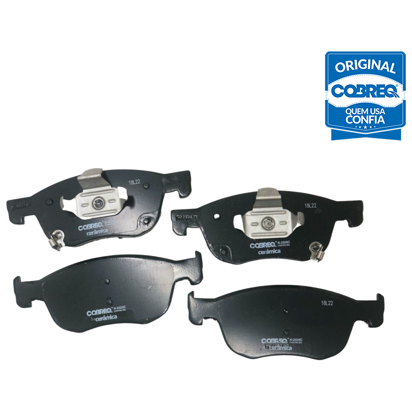 Pastilha de Freio Cerâmica Dianteira para Honda Civic e HR-V - Cobreq - N-2028C