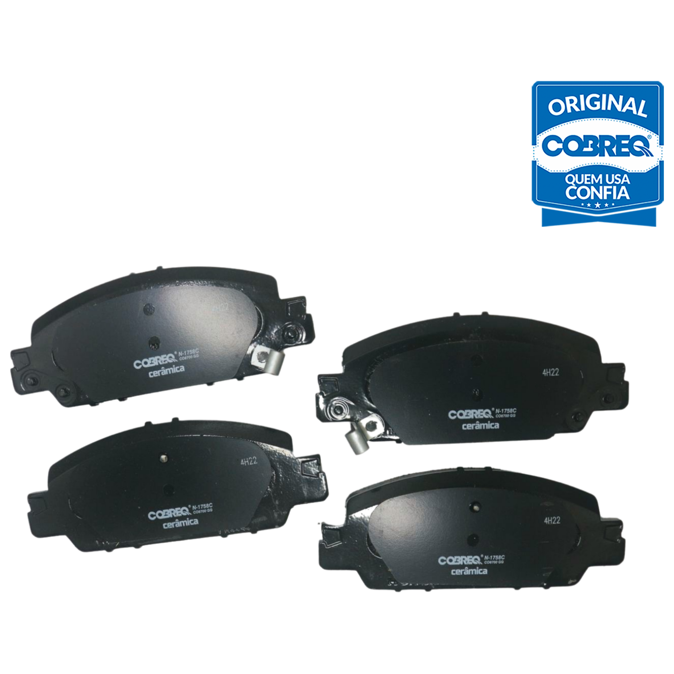 Pastilha de Freio Cerâmica Dianteira para Honda Civic - Cobreq - N-1758C